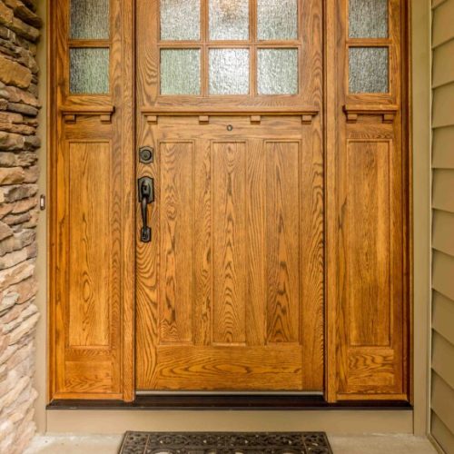Custom wood door